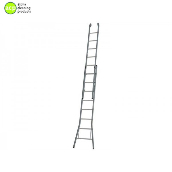 Ladder 2 x 12 / 35 cm. optrede gecoat DGG 52 X 12 Glazenwas ladder 35 optreden