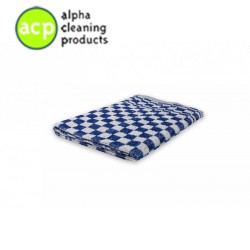 Keuken/handdoek blauw/wit  60x60