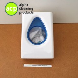Hygienezakjes dispenser kunstof wit/blauw
