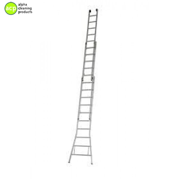 Ladder 3 x 10 / 35 cm. optrede gecoat DGG 53 X 10 Glazenwas ladder 35 optreden