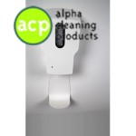 Hygienezuil met touch free dispenser op verstelbare standaard gel/zeep
